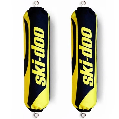 Ski-Doo Yellow & Black Bombardier Shock Protector Covers Snowmobile (Set 2) NEW - Image 1 of 4