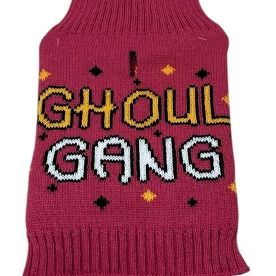 Halloween Dog Sweater Size Small NWT GHOUL GANG Pink Costume Puppy Pet - Image 1 of 4
