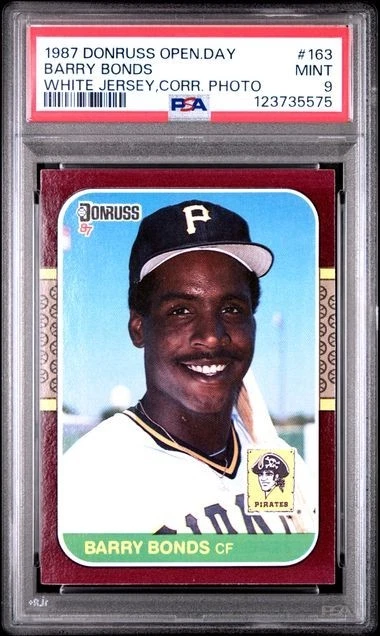 1987 Donruss Barry Bonds Baseball Trading Cards & Accessories for