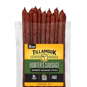 Tillamook Country Smoker Hunter's Smoked Sausages Sticks Ready to Eat, 1Lb, 36ct - Picture 1 of 7
