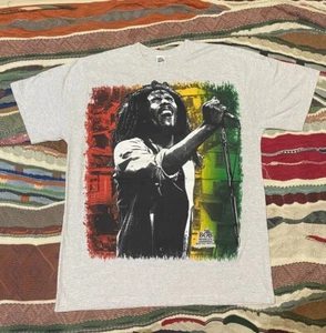 Vintage 90s Bob Marley Music Inc Top Heavy Single Stitch Tee T-shirt Mens Sz XL - Bild 1 von 5