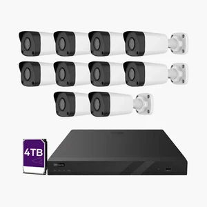 NDAA 16CH PoE Security Camera System with 10*4K Bullet Cameras, 4TB HDD - Picture 1 of 7
