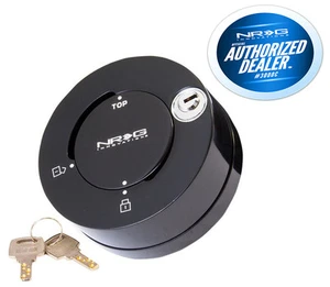 NRG Steering Wheel Quick Release Quick Lock Shine Black SRK-101BK - Picture 1 of 5
