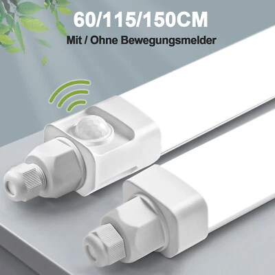 60/115/150CM Lámpara de Humedad Led con Detector de Movimiento Garaje Sótano Lámparas IP65 - Imagen 1 de 4