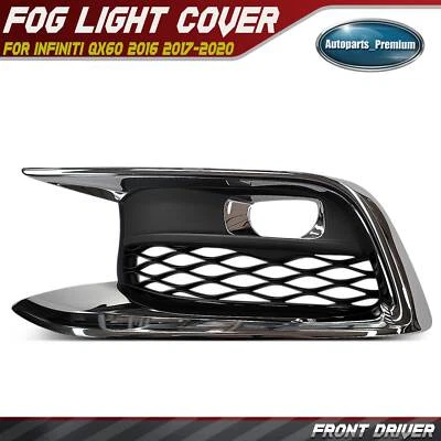 Front Driver Fog Light Bezel for INFINITI QX60 2016 2017 2018 2019 2020 Black - Image 1 of 4