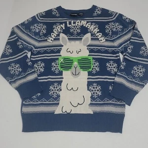 NWT Boys Sweater Size M Medium Happy Llamakkah Mad Engine (damaged tag) - Picture 1 of 8