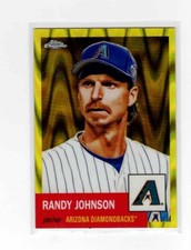 Randy Johnson 2022 Topps Chrome Platinum #/250 Yellow Ray Wave Diamondbacks Card