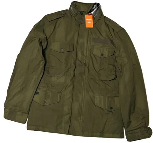 Superdry Men's New Military M-65 Jacket, Khaki Reverse Camo, S