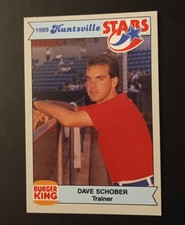 1989 Burger King Huntsville Stars Dave Schober Trainer