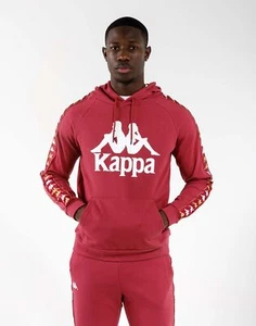 Sudadera con capucha Kappa 222 Banda Hurtadon para hombre roja melodía 381D1MW-VA3 pequeña - Imagen 1 de 3