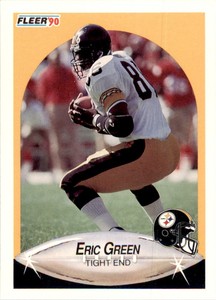 1990 Fleer Update Eric Green Football Cards #U-26