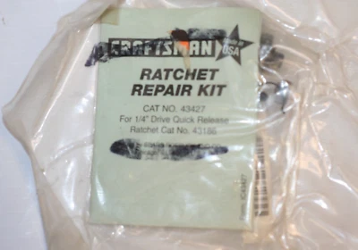 BRAND NEW! CRAFTSMAN 43427 RATCHET REPAIR KIT FOR 1/4" DRIVE 43186 - Image 1 of 2