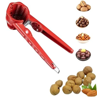 Nutcracker Heavy Duty Walnut Cracker red Shell Remover, Aluminium - Image 1 of 4