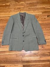 Mani by Giorgio Armani Mens Blazer Jacket Size 42R Green Virgin Wool Sport Coat