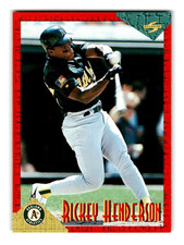 1994 Score Rookie & Traded RT13 Rickey Henderson Oakland Athletics HOF Great