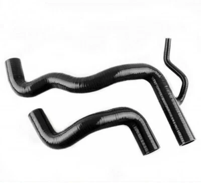 BLACK For 2005-2012 Toyota RAV4 2.0L 2.4L L4 Silicone Radiator Coolant Hose - Image 1 of 4