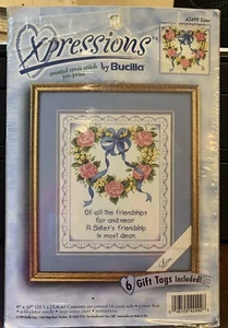 Xpressions By Bucilla Cross Stitche # 42499 Sister Unopened - Picture 1 of 2