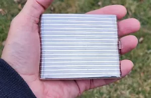 CHOICE! Russian .875 Silver Niello Pinstripe Smokes Case c. 1925 import hallmark - Picture 1 of 12