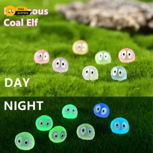 20Pcs Luminous Briquettes Black Ball Elf Duck Figurines Fairy Garden Decor - Picture 1 of 20