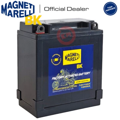 MAGNTI MARELLI YB12A-A SEALED BATTERY KAWASAKI LTD 440 440 1980-1983 - Image 1 of 4