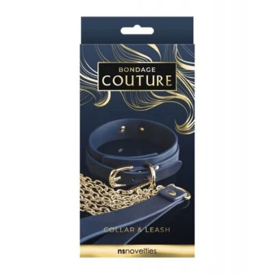 Бондаж Couture синий БДСМ воротник и поводок от NS новинки - Изображение 1 из 2