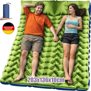 Doppel Camping Isomatte Camping Matratze Selbstaufblasend Luftmatratze für Zelt - Bild 1 von 16