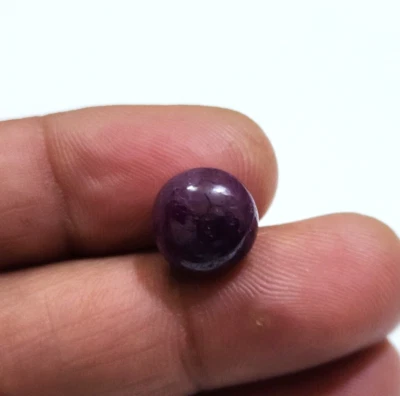 Natural African Ruby Round Cabochon 11 Crt Loose Gemstone For Jewelry - Image 1 of 3