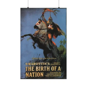 The Birth of a Nation 1915 Vintage Movie Matte Poster Retro Art Print Classic - Picture 1 of 6