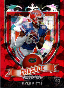 💎 KYLE PITTS 2021 PANINI PRIZM DRAFT RED CRACKED ICE CRUSADE ROOKIE‼️