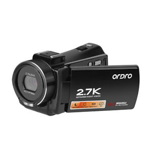 Digital Hd 2.7K Video Camcorder 16X Zoom Recorder IR Camera Black DV Handycam