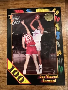 Wild Card Collegiate 100 Stripe 1992 Jay Vincent #70 - Imagen 1 de 2