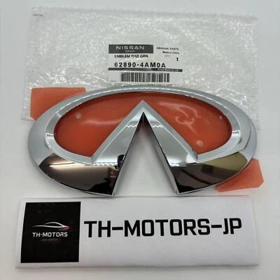 NISSAN INFINITI Genuine Q70 Q70L Front Emblem 62890-4AM0A - Imagem 1 de 4