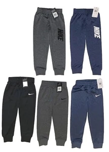 Nike DRI-FIT Boys Joggers/Sweatpants 86F10 or 86F651; Sz 4-7, Greys/BLKS/H Blue - Picture 1 of 7
