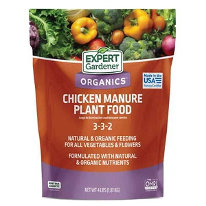Organics Chicken Manure All-Natural Plant Food, 4 lb Fast shipping - Picture 1 of 5