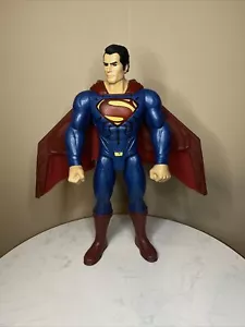 Dc Superman 12 inch 2015 Mattel Action Figure Retractable Open Close Wings T18 - Picture 1 of 7