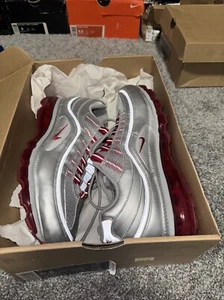 2010 Men’s Nike Air Max 24-7 Silver Bullet Varsity Red Size 9.5 Used Rare OG - Picture 1 of 8