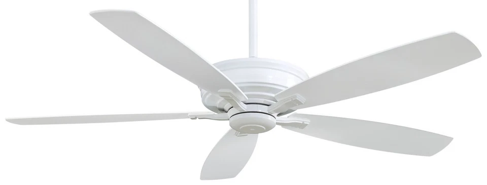 Minka Aire Kafe-XL 60" Ceiling Fan - White 5-Blade Remote Control