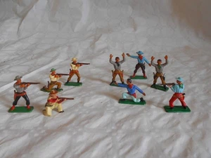 Vintage Plastic figures Early Starlux Cowboys 1960s french - Picture 1 of 4