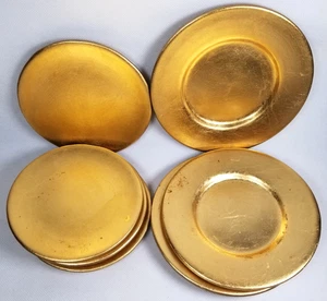 Juego de 7 yeso tono dorado?? Platos en varios tamaños - Imagen 1 de 21