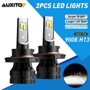 2X CANBUS H13 9008 LED Bombillas Faro Alto Bajo Blanco Brillante Repuesto - Imagen 1 de 8