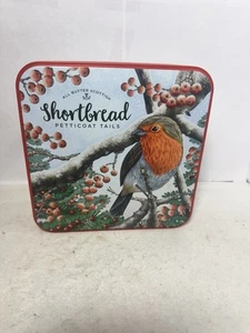 COLLECTIBLE BISCUIT TIN (SHORTBREAD PETTICOAT TAILS SQUARE TIN) V/CLEAN & TIDY - Picture 1 of 2