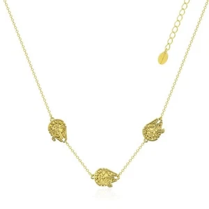 Disney Couture Kingdom Star Wars Millennium Falcon Necklace Yellow Gold - Picture 1 of 2