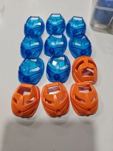LEGO Bionicle Mask Ruru (Turaga) 32567 Orange And Trans Blue 12 Total - Picture 1 of 1
