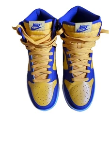 Size 9.5 - Nike Dunk High Lakers - Picture 1 of 11