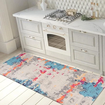 Transitional Abstract Anti Fatigue Standing Mat 18" x 47" Multi - Image 1 of 4