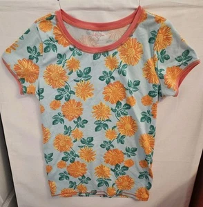 Matilda Jane Girls Floral Size 14 Soft Tee Shirt - Picture 1 of 4