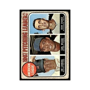 Jim Lonborg Earl Wilson Dean Chance 1968 Topps (danneggiato) #10 Baseball Card Poor - Foto 1 di 3