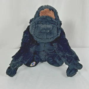 Webkinz Silberrücken Gorilla Plüschtier schwarz Stofftier nicht mehr produziert Ganz HM335 kein Code - Bild 1 von 7