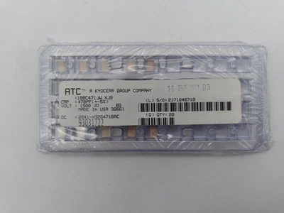 Lote de 20 - Condensador Cerámico ATC 100C471JWXJ8 470PF +/-5% 1500VD Foto 1 de 3