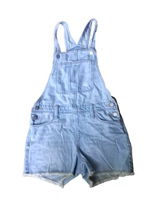 Old Navy Girl OVERALLS Shorts Jean Blue L (10-12) Adjustable Straps NEW No tag - Picture 1 of 5